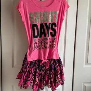 Justice Pink and Black Kids Matching Set